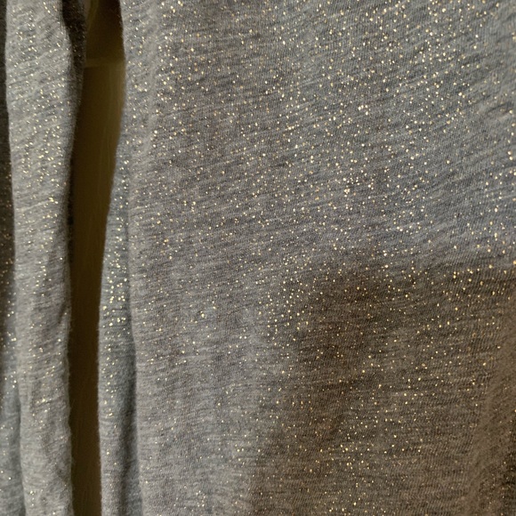 NWOT A New Day Grey w Gold Glitter Top S - Picture 4 of 5